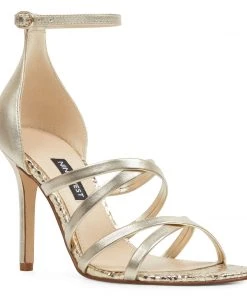 Nine West Metallic Mindset Malina Heel Sandals