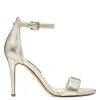 Nine West Mana Ankle Strap Sandals Metallic Mindset