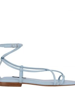 Nine West Mandie Strappy Flat Sandals Lace It Up