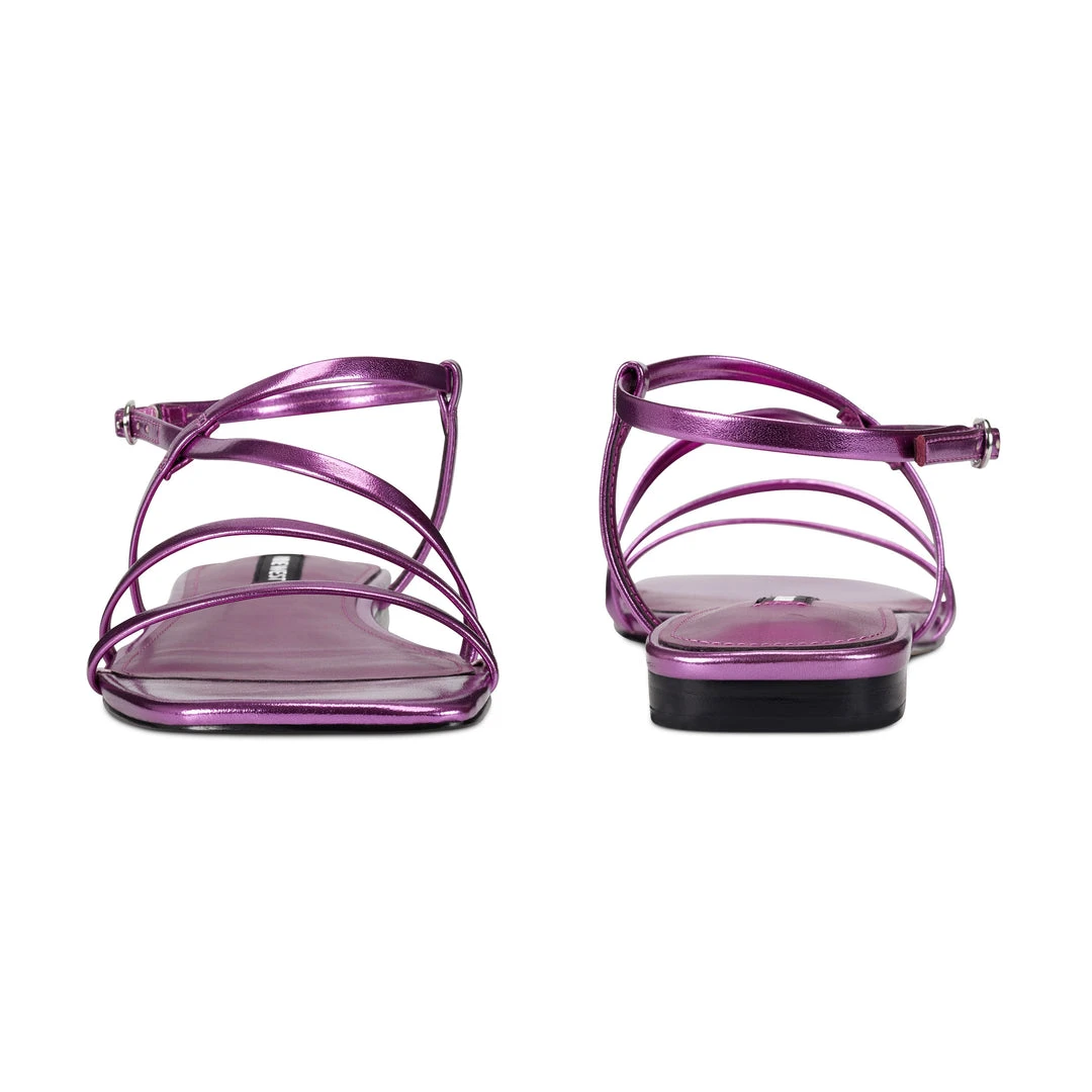 Nine West Mani Strappy Flat Sandals Flats 7 Nine West Mani Strappy Flat Sandals Flats