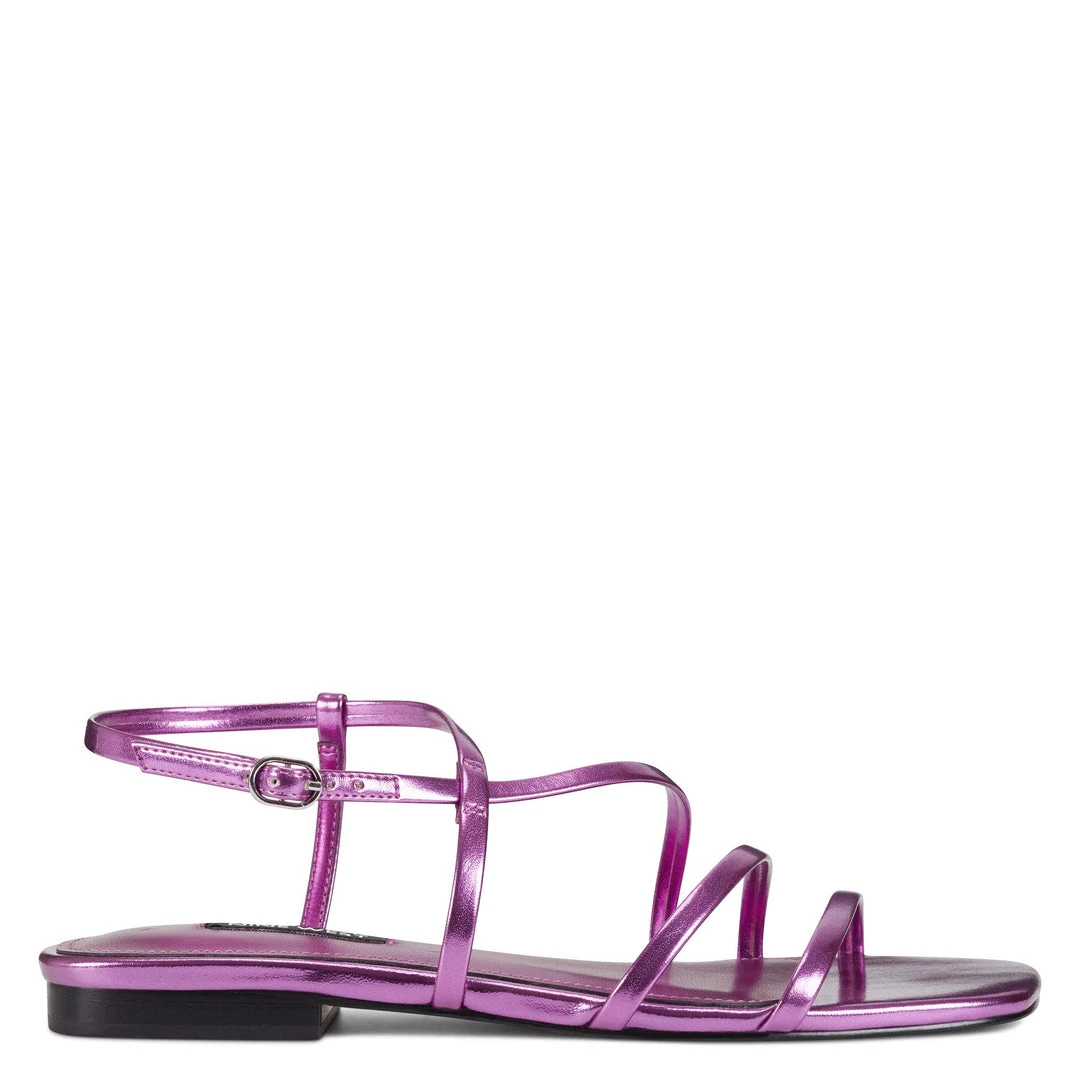 Nine West Mani Strappy Flat Sandals Flats 3 Nine West Mani Strappy Flat Sandals Flats