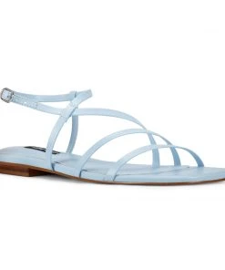 Nine West Mani Strappy Flat Sandals Flats