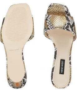 Nine West Marina Heeled Slide Sandals Heel Appeal