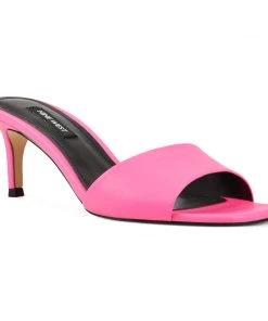 Nine West Color Pop Marina Heeled Slide Sandals