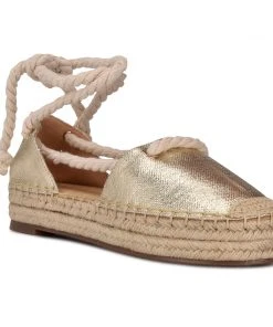 Nine West Meaks Ankle Wrap Espadrille Flats