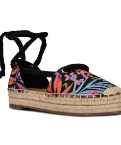 Nine West Meaks Ankle Wrap Espadrille Flats