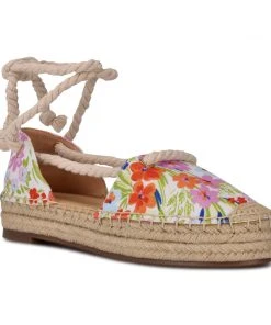 Nine West Meaks Ankle Wrap Espadrille Flats