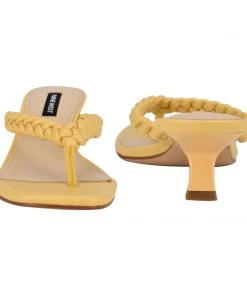 Nine West Meka Heeled Thong Sandals Heel Appeal