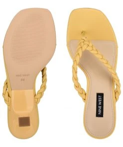 Nine West Meka Heeled Thong Sandals Heel Appeal