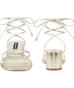 Nine West Meli Block Heel Sandals Heel Appeal