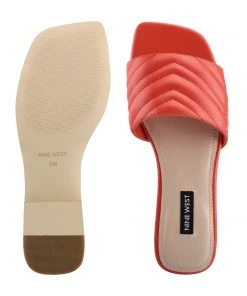 Nine West Mends Flat Slide Sandals Color Pop