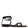 Nine West Lace It Up Minus Ankle Wrap Flat Sandals