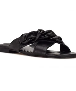 Nine West Misty Flat Slide Sandals