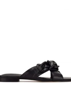 Nine West Misty Flat Slide Sandals