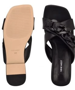 Nine West Misty Flat Slide Sandals
