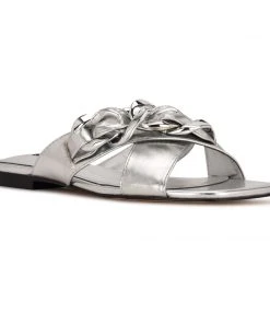 Nine West Misty Flat Slide Sandals