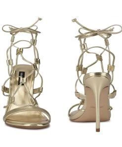 Nine West Mix Ankle Wrap Sandals Lace It Up 10 Nine West Mix Ankle Wrap Sandals Lace It Up