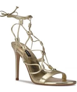 Nine West Mix Ankle Wrap Sandals Lace It Up