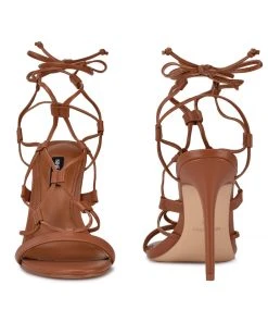 Nine West Mix Ankle Wrap Sandals Lace It Up