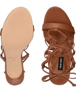 Nine West Mix Ankle Wrap Sandals Lace It Up