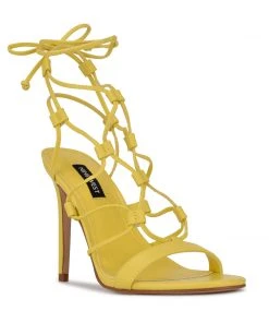 Nine West Mix Ankle Wrap Sandals Lace It Up