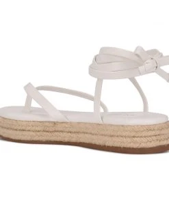 Nine West Monee Ankle Wrap Flat Sandals
