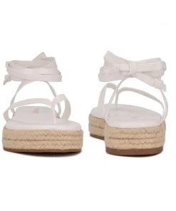 Nine West Monee Ankle Wrap Flat Sandals