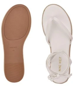 Nine West Monee Ankle Wrap Flat Sandals