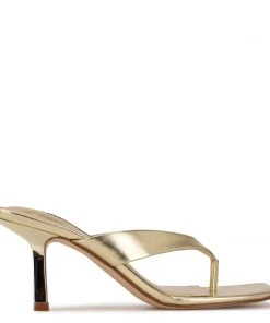 Nine West Y2K Revival Nest Heeled Thong Sandals