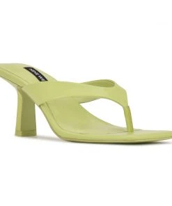 Nine West Y2K Revival Nest Heeled Thong Sandals