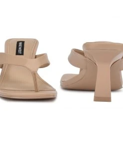 Nine West Y2K Revival Nest Heeled Thong Sandals