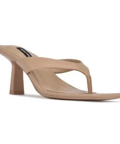 Nine West Y2K Revival Nest Heeled Thong Sandals