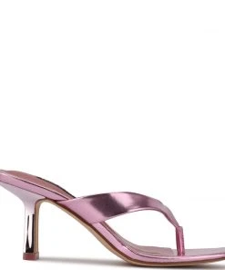 Nine West Y2K Revival Nest Heeled Thong Sandals