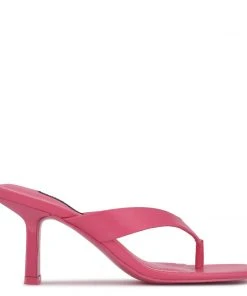 Nine West Y2K Revival Nest Heeled Thong Sandals