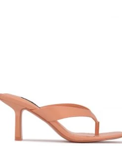 Nine West Y2K Revival Nest Heeled Thong Sandals