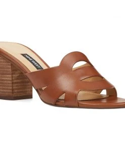 Nine West Nevaeh Slide Sandals Heels