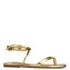 Nine West News Ankle Wrap Flat Sandals Lace It Up