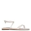 Nine West Lace It Up News Ankle Wrap Flat Sandals