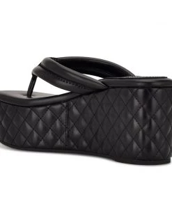Nine West Newya Platform Thong Sandals