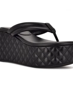 Nine West Newya Platform Thong Sandals