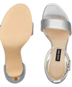 Nine West Metallic Mindset Nika Ankle Strap Sandals