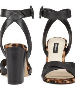 Nine West Nikki Block Heel Sandals Heels