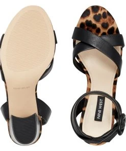 Nine West Nikki Block Heel Sandals Heels