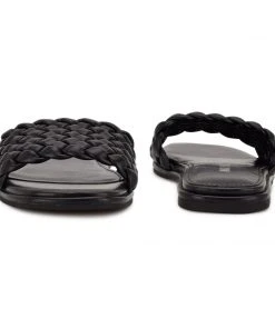 Nine West Ohhi Flat Slide Sandals Weave Got You