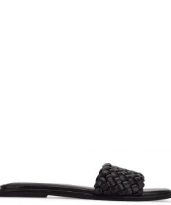 Nine West Ohhi Flat Slide Sandals Weave Got You