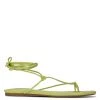 Nine West Lace It Up Pansie Ankle Wrap Flat Sandals