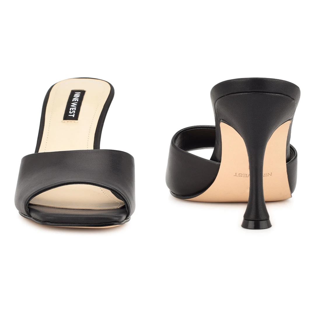 Nine West Heel Appeal Perfact Heeled Slide Sandals 6 Nine West Heel Appeal Perfact Heeled Slide Sandals