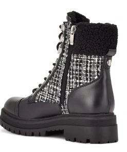 Nine West Pike Combat Lug Sole Boots Shoes