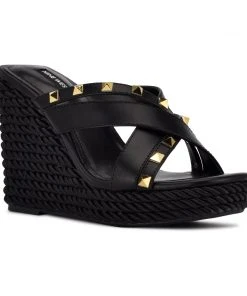 Nine West Pipa Espadrille Wedge Sandals New