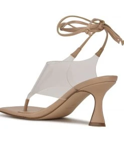 Nine West Lace It Up Popi Ankle Wrap Heeled Sandals